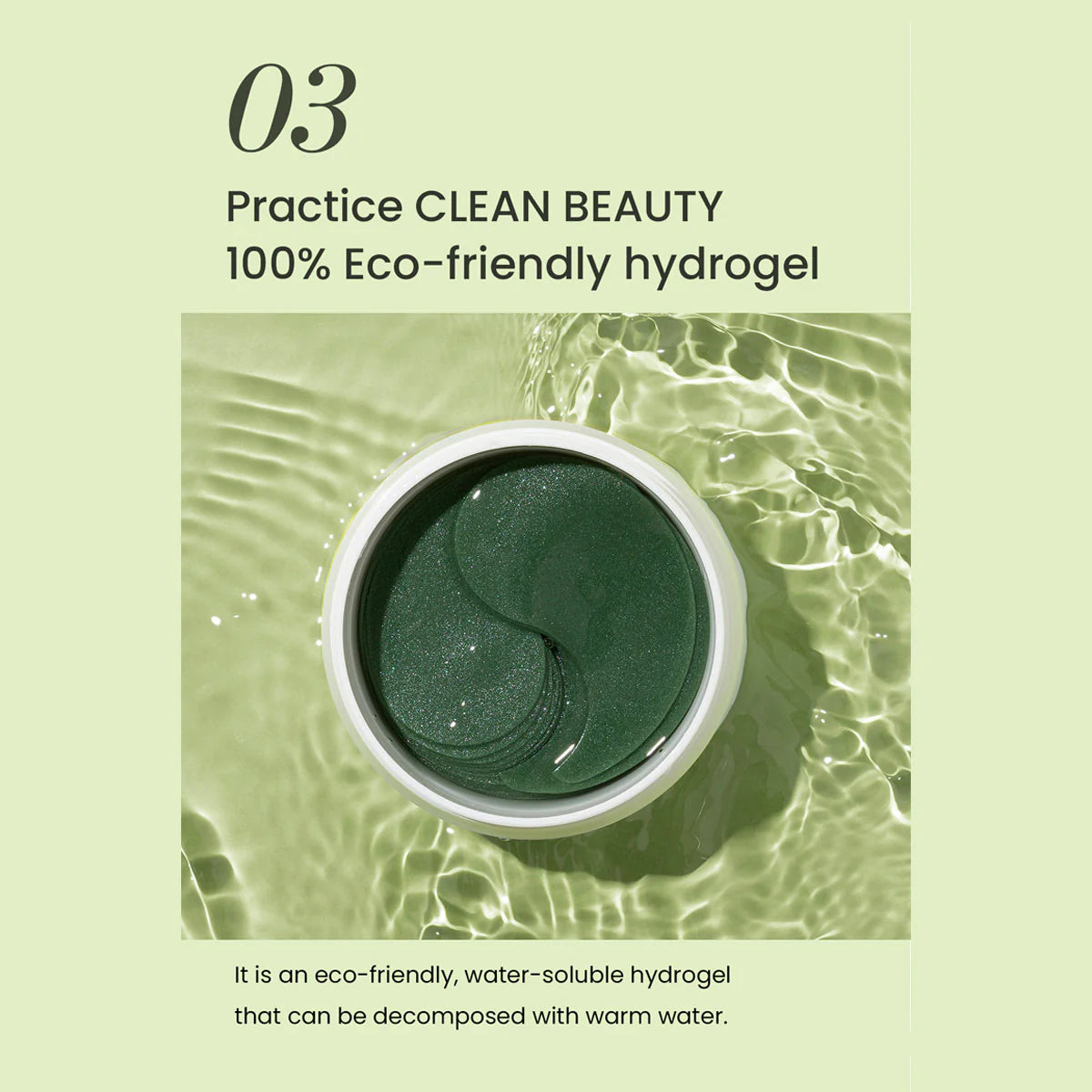 Matcha Biome Hydrogel Eye Patch 60ea -  antioxidante y calmante 