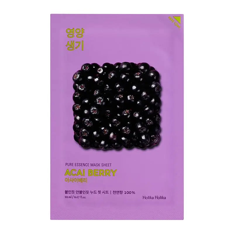  Pure Essence Mask Sheet Acai Berry 20ml - revitalizante 