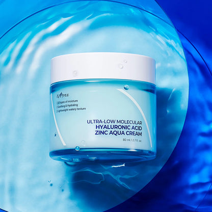 Ultra-Low Molecular Hyaluronic Acid Zinc Aqua Cream(80 ml) - mejorar la barrera cutánea