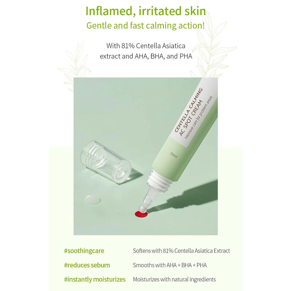 Centella Calming AC Spot Cream 20ml - calma imperfecciones