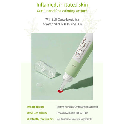 Centella Calming AC Spot Cream 20ml - calma imperfecciones