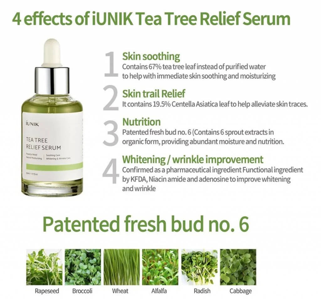 Tea Tree Relief Serum 50ml - calmante y equilibrante
