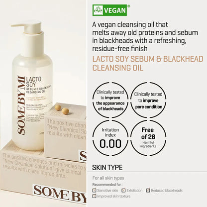 Lactosoy Sebum & Blackhead Cleansing Oil 200ml  200 ml – Purificante de Poros