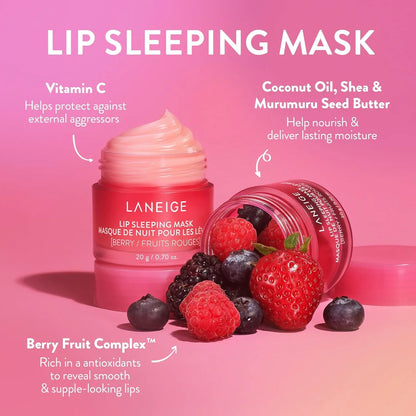 Lip Sleeping Mask EX Berry (20g) - suaviza los labios