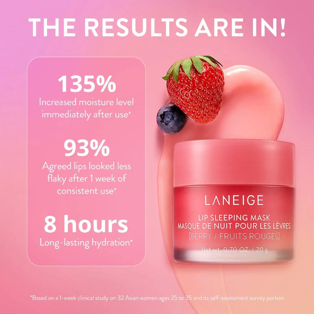 Lip Sleeping Mask EX Berry (20g) - suaviza los labios