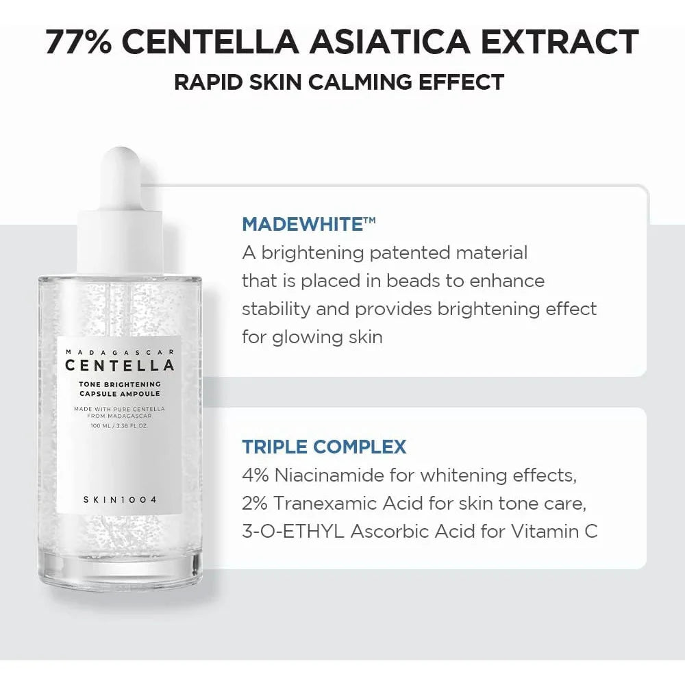  Madagascar Centella Tone Brightening Capsule Ampoule 50ml - ilumina la piel