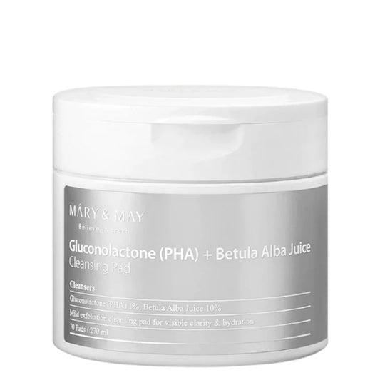 Gluconolactone (PHA) + Betula Alba Juice Cleansing Pad -piel limpia e hidratada