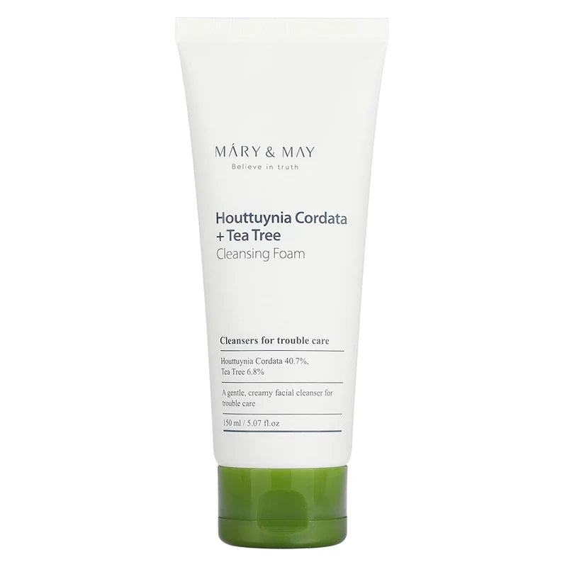 Mary & May – Houttuynia Cordata + Tea Tree Cleansing Foam + Serum Bundle