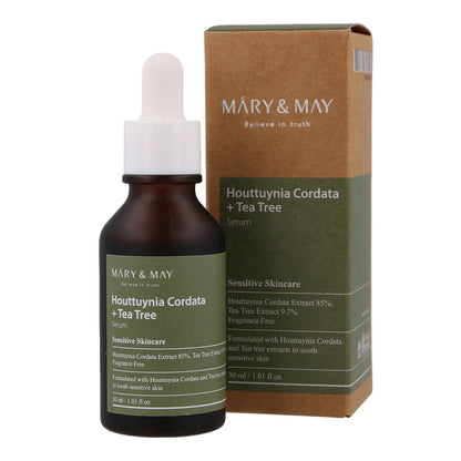 Mary & May – Houttuynia Cordata + Tea Tree Cleansing Foam + Serum Bundle