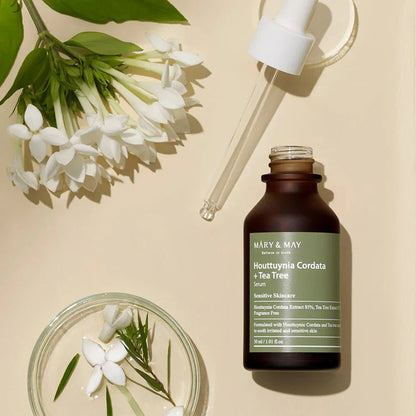Mary & May – Houttuynia Cordata + Tea Tree Cleansing Foam + Serum Bundle