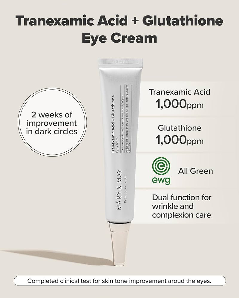  Tranexamic Acid + Glutathione Eye Cream 30ml - ilumina y unifica