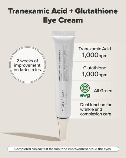  Tranexamic Acid + Glutathione Eye Cream 30ml - ilumina y unifica