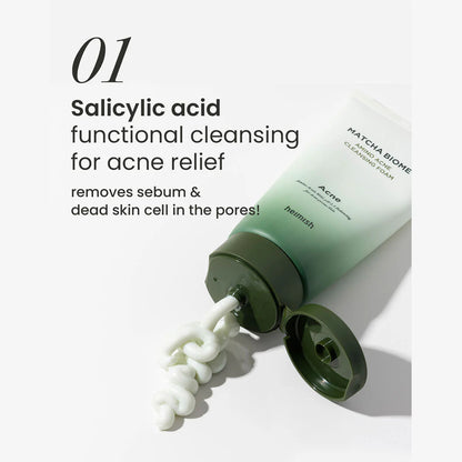 Matcha Biome Amino Acne Cleansing Foam 150g - calmante y seborregulador