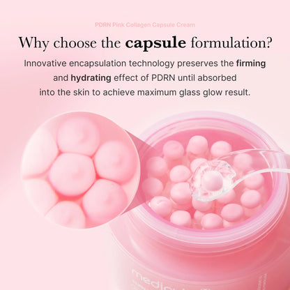 PDRN Pink Collagen Capsule Cream (55g): reafirmante e hidratante
