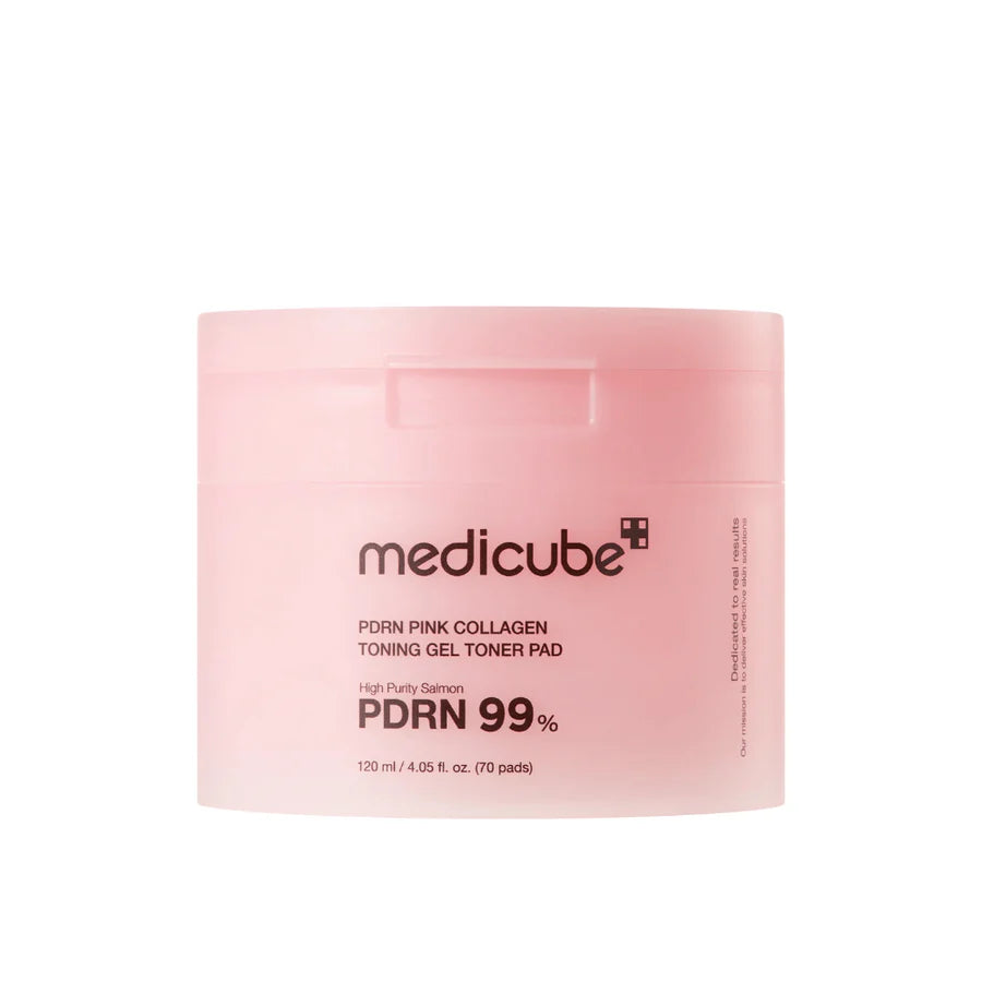 PDRN Pink Collagen Toning Gel Toner Pad (70 unidades) : hidratantes y reafirmantes 