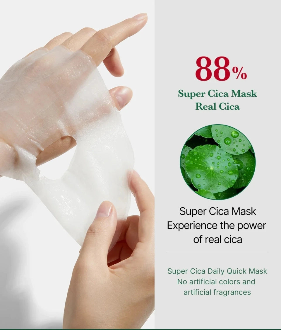 Super Cica Daily Quick Mask (unidades) - Calmante intenso