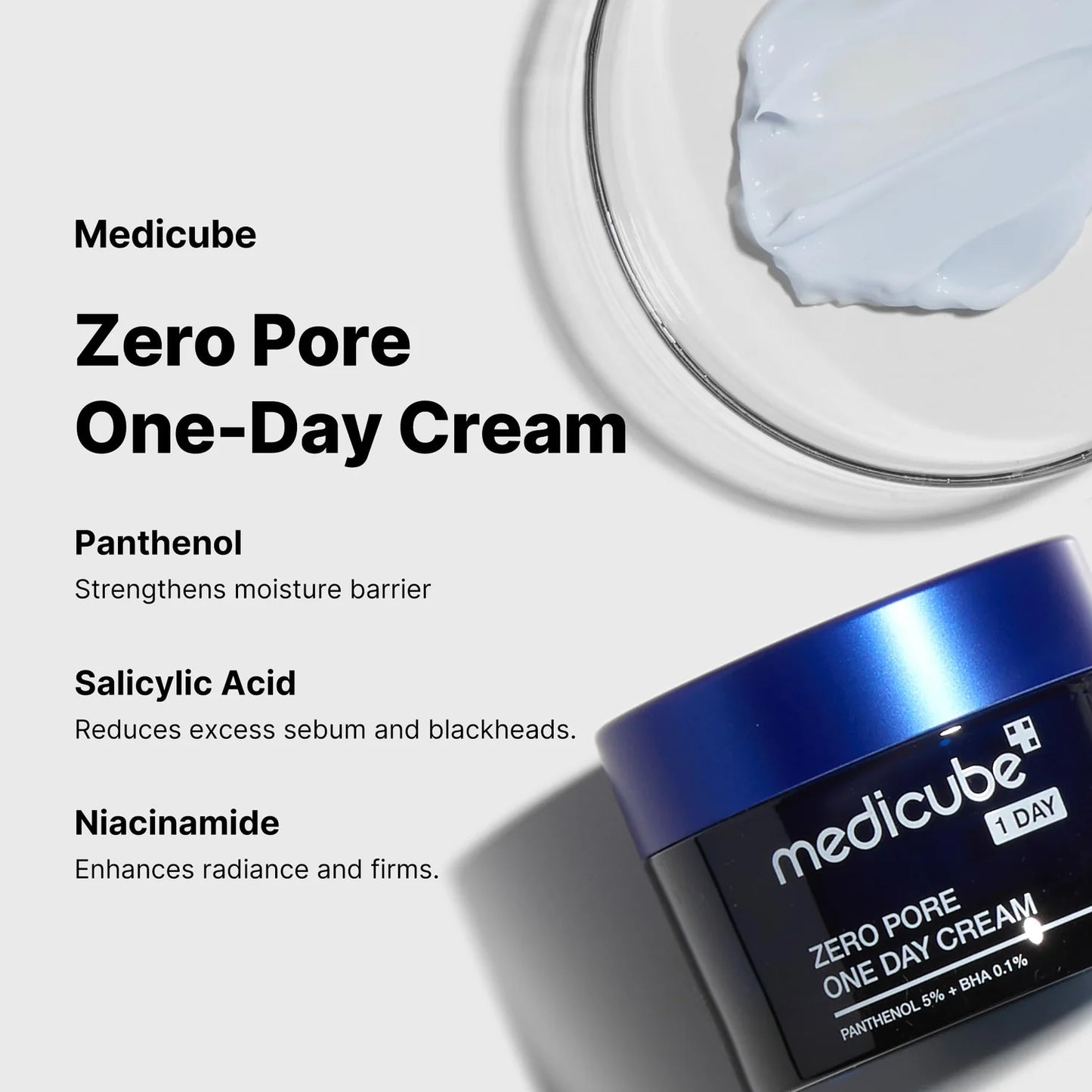 Medicube Zero Pore One Day Cream (50ml): refina e hidrata
