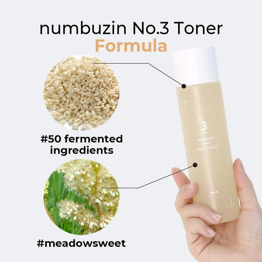No.3 Super Glowing Essence Toner 200ml: hidrata e ilumina