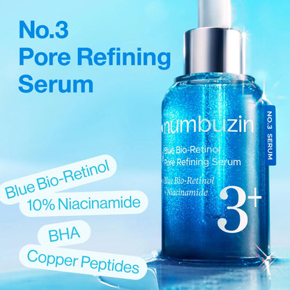 No.3 Blue Bio-Retinol Pore Refining Serum 30ml - refina los poros