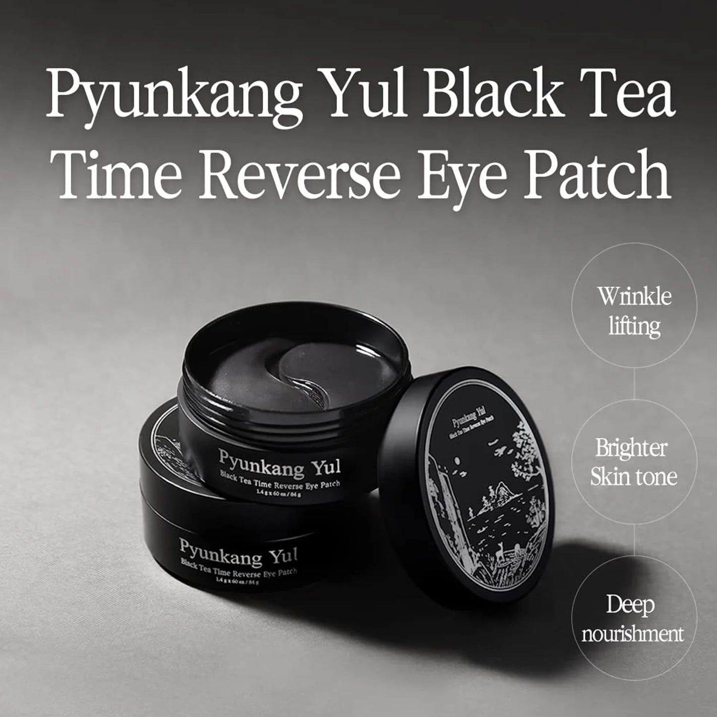 Black Tea Time Reverse Eye Patch -energía y hidratación