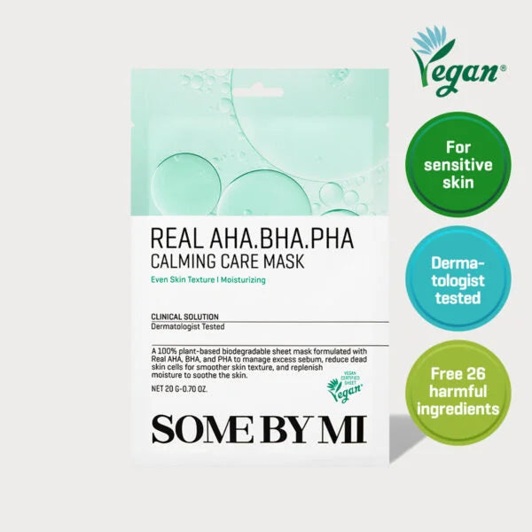 Real AHA BHA PHA Calming Care Mask- calmante y renovadora