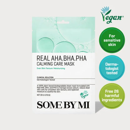 Real AHA BHA PHA Calming Care Mask- calmante y renovadora