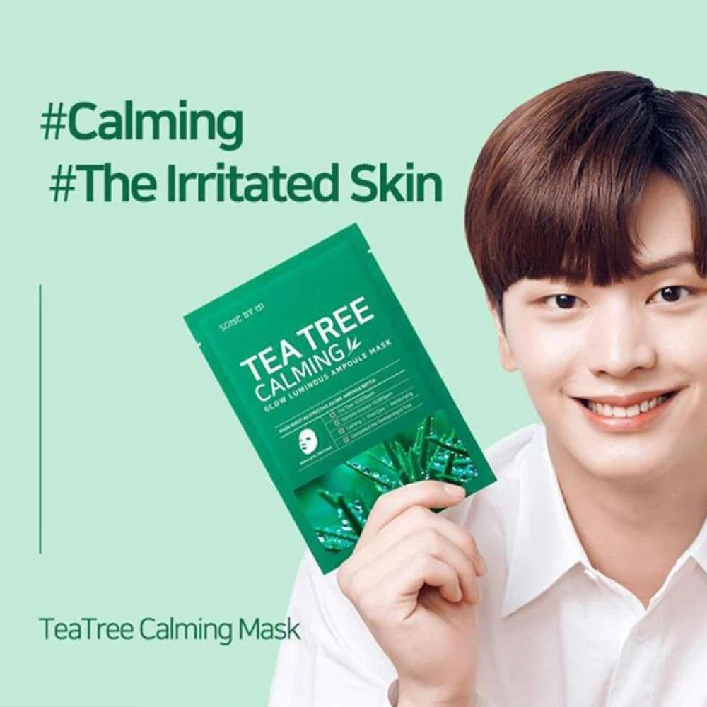 Tea Tree Calming Glow Luminous Ampoule Mask - calmante y revitalizante