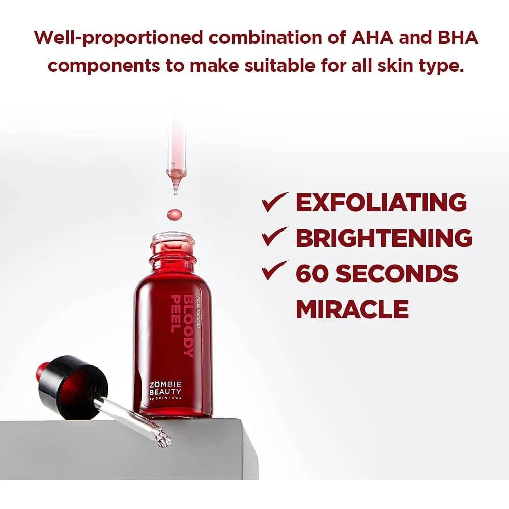 ZOMBIE BEAUTY Bloody Peel 30ml - Fórmula de 60 segundos