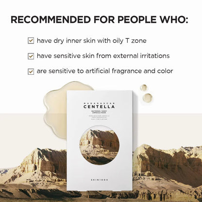 Madagascar Centella Watergel Sheet Ampoule Mask (5ea): calma y restaura la piel