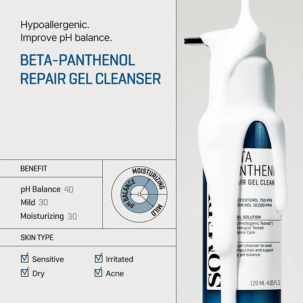 Beta Panthenol Repair Gel Cleanser 120ml: reparador y equilibrante