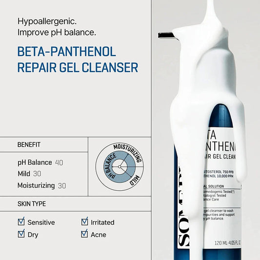 Beta Panthenol Repair Gel Cleanser 120ml: reparador y equilibrante