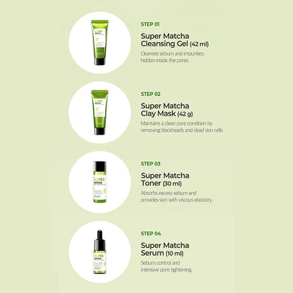 Super Matcha Pore Care Starter Kit : rutina para refinar los poros