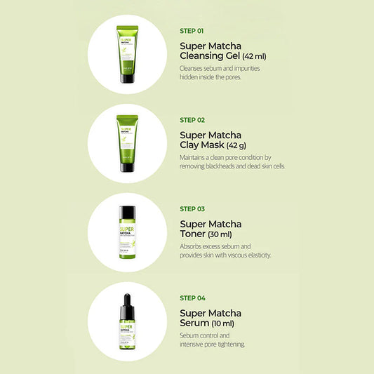 Super Matcha Pore Care Starter Kit : rutina para refinar los poros