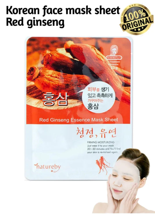 Natural Mask Red Ginseng 20g  – Mascarilla Reafirmante