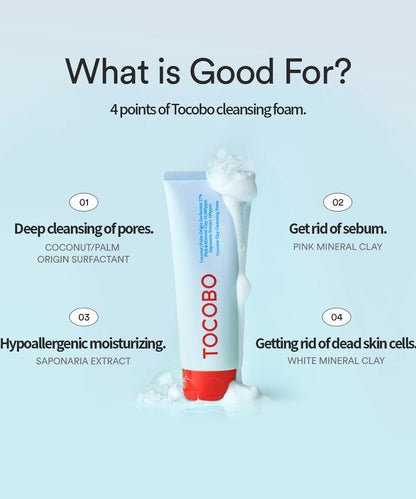 Coconut Clay Cleansing Foam 150ml - Limpiador profundo con arcilla