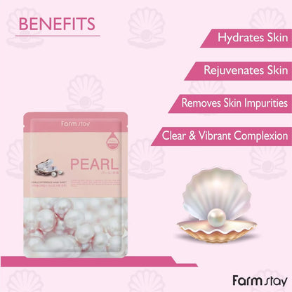 Visible Difference Mask Sheet Pearl 1ea 23g -iluminadora e hidratante