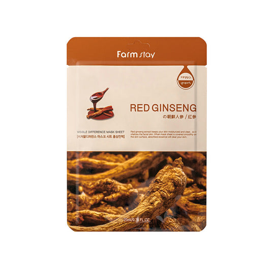 Visible Difference Mask Sheet Red Ginseng - revitalizante y nutritiva