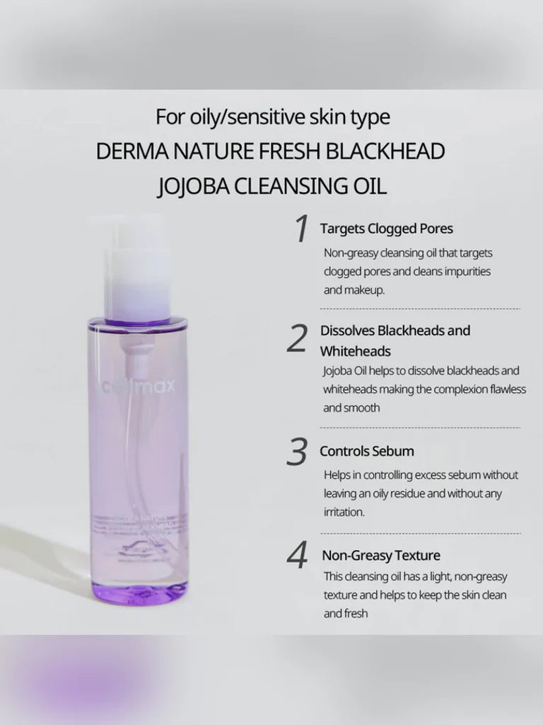  Fresh Blackhead Jojoba Cleansing Oil (Renewed)  - Puntos negros y brillo