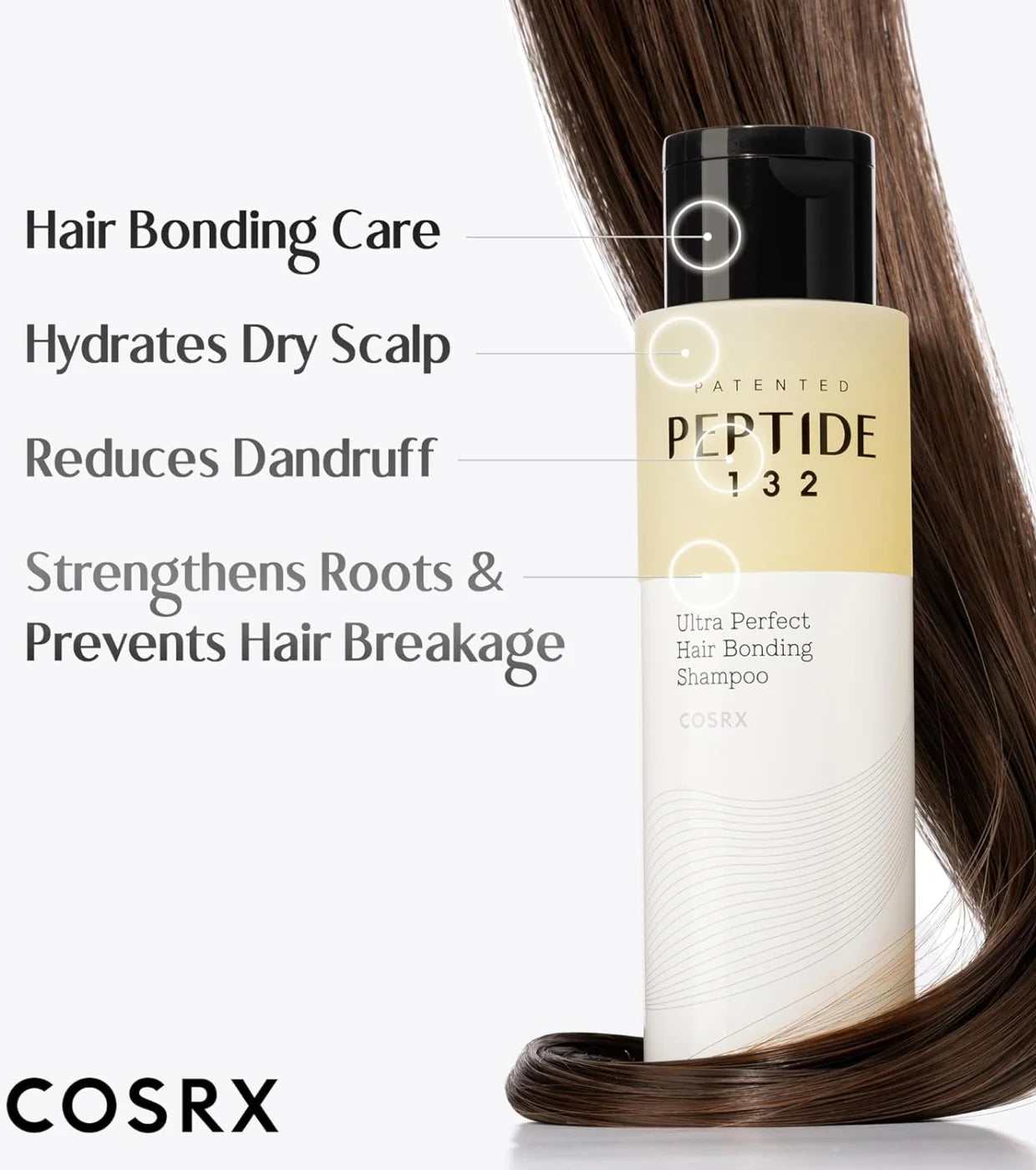 COSRX PEPTIDE-132 Ultra Perfect Hair Bonding Shampoo (200ml) - Limpieza suave