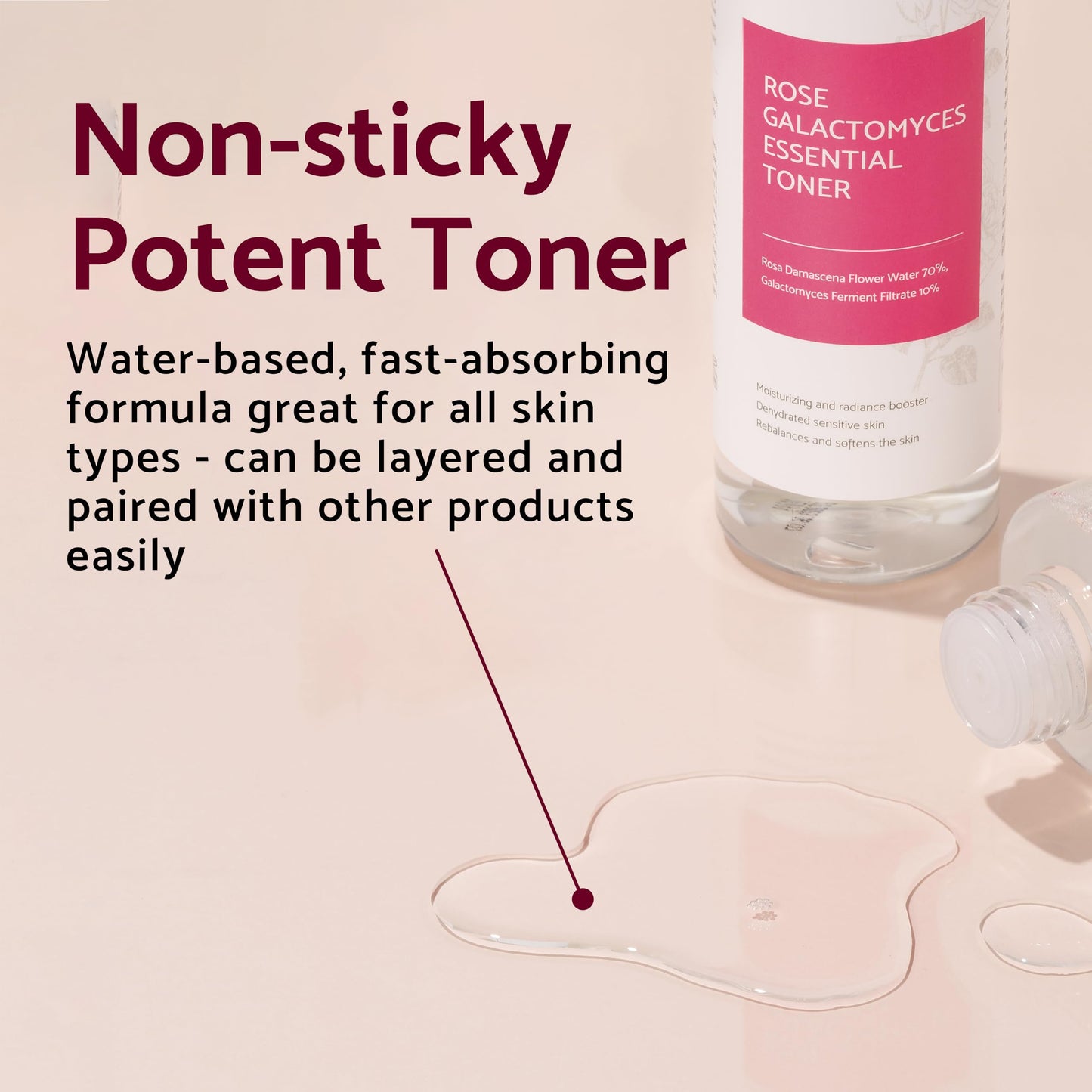 Rose Galactomyces Essential Toner 200ml  – Tónico iluminador e hidratante