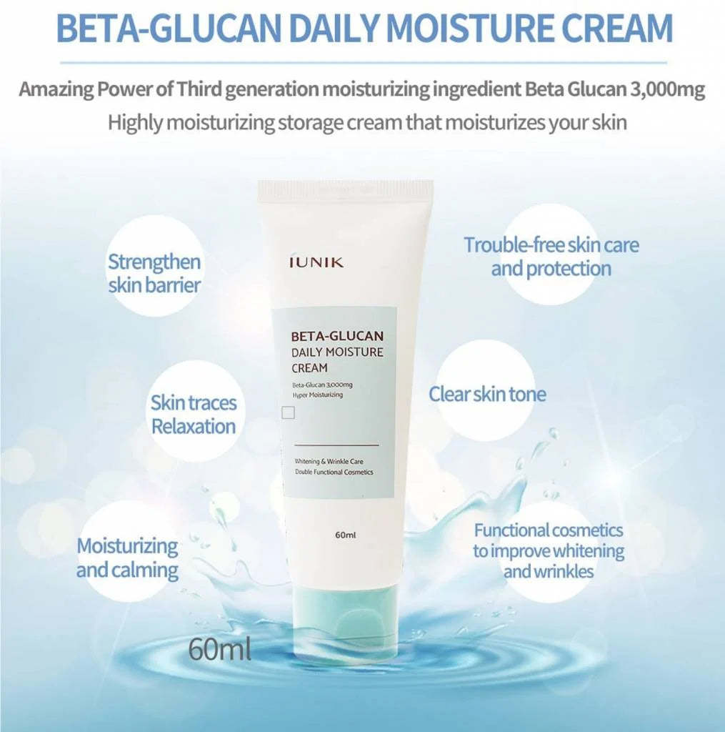  Beta Glucan Daily Moisture Cream 60ml  – Crema hidratante