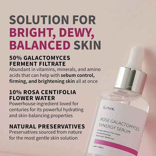 Rose Galactomyces Synergy Serum 50ml – Hidratante e iluminador